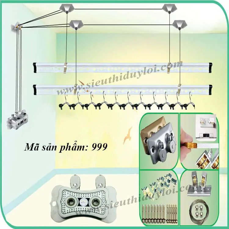 Giàn phơi thông minh 999 giá rẻ cho mọi gia đình Giàn phơi thông minh 999 giá rẻ cho mọi gia đình