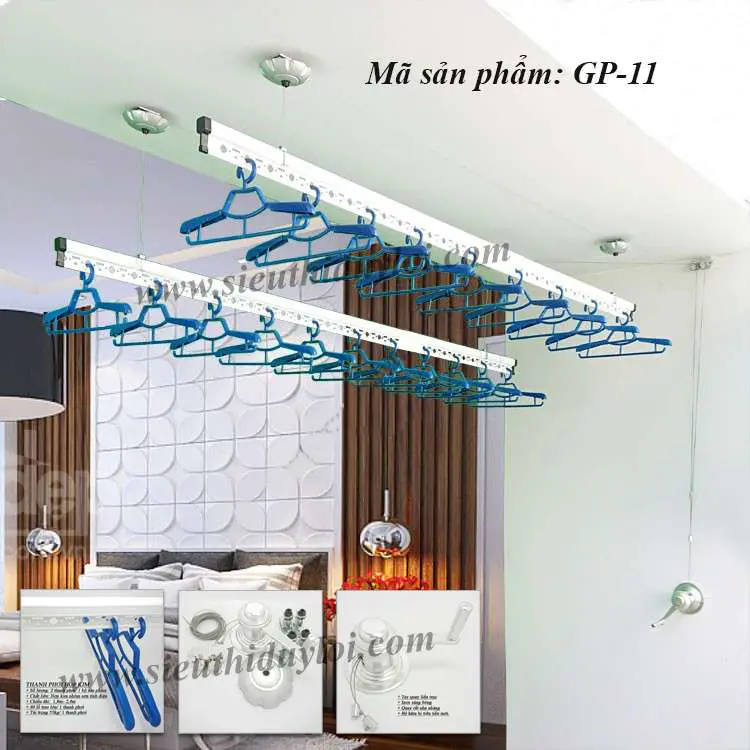 Giàn phơi đồ GP11, cây phơi đồ thông minh Giàn phơi đồ GP11, cây phơi đồ thông minh