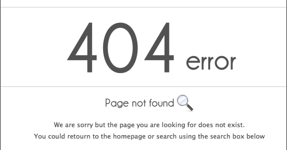 lỗi 404 không tìm thấy trang