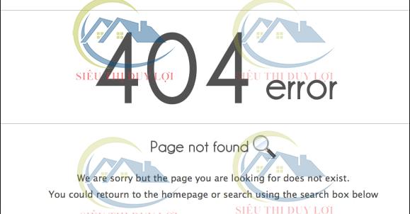 lỗi 404 không tìm thấy trang
