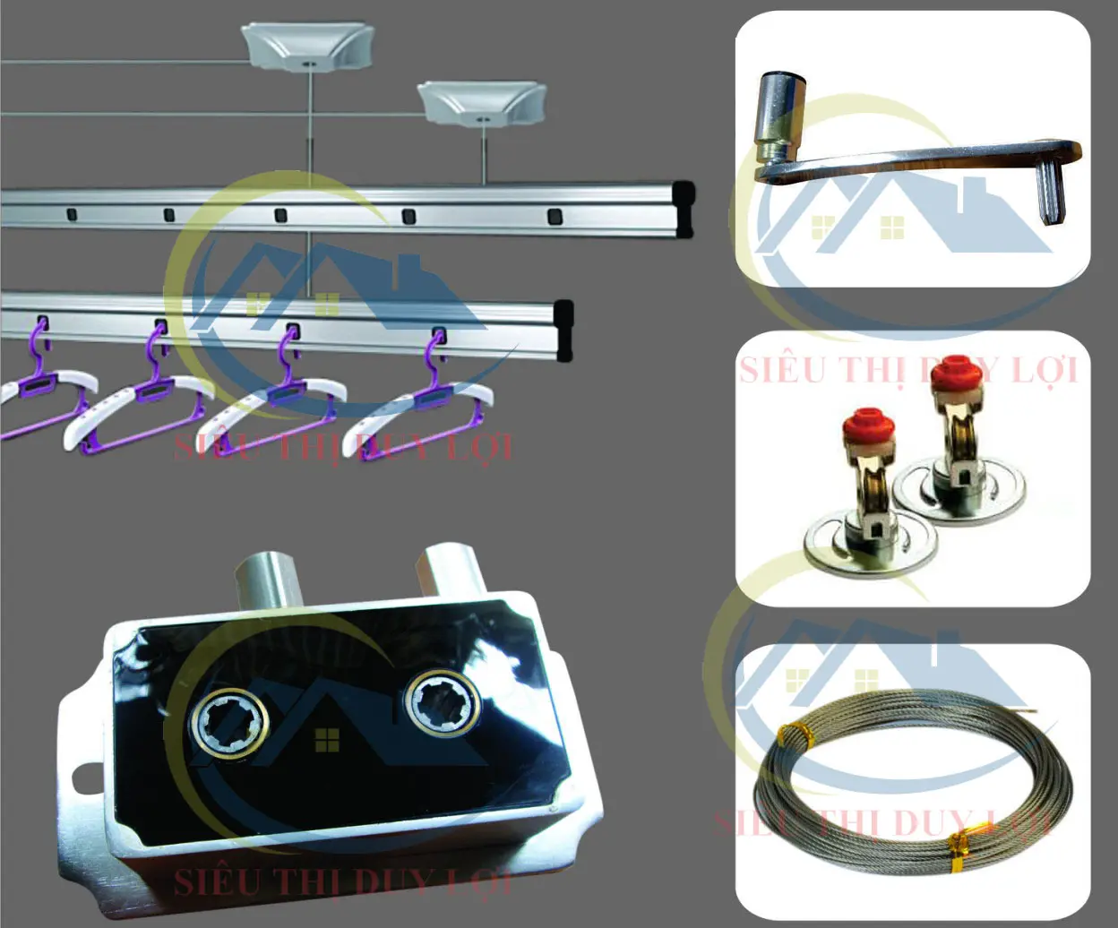 Giàn phơi thông minh Hòa Phát 888B