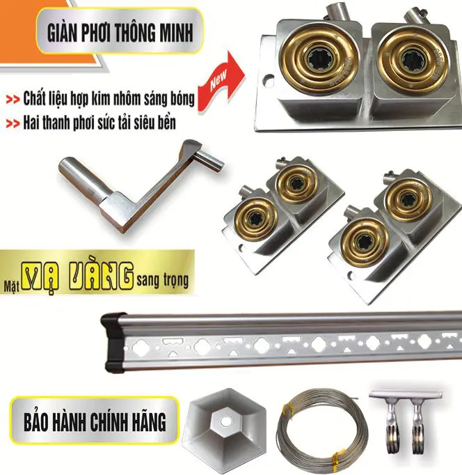 Giàn phơi thông minh Hòa Phát 999B