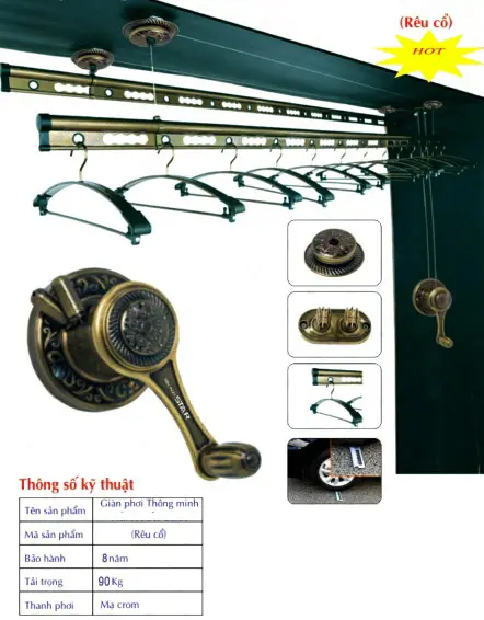 Giàn phơi thông minh Hòa Phát HP002